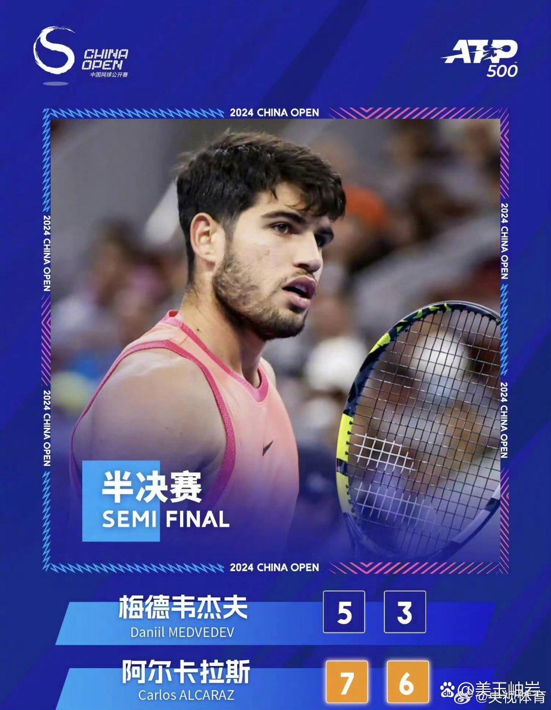 蒙特卡洛大师赛碾压ATP总决赛，阿尔卡拉斯状态火热